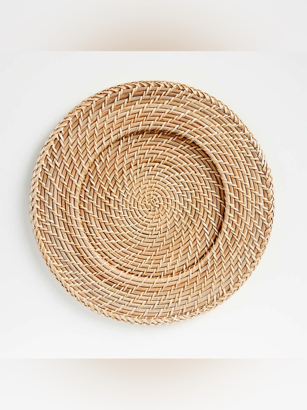 Crate&Barrel: Natural Rattan Charger Plate